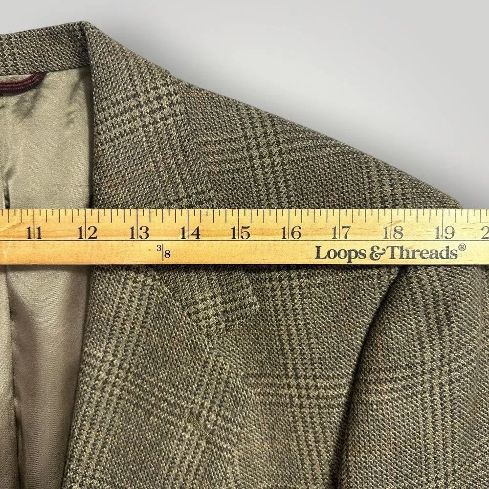 HART SHAFFNER MARX Vintage Mens Blazer Sport Coat 2 Button Suit Jacket Wool 42R